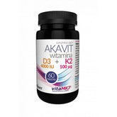 Akavit Vitamin D3 4000 K2 100 60 Tab. VITADIET - Biolaboratorium